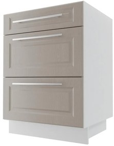 Kuchynská skrinka Emporium d3m/60 grey stone/kor.biela