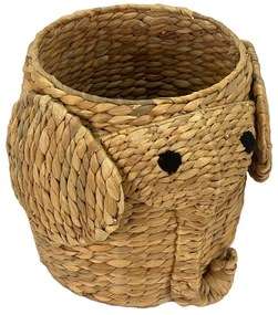 Detský kôš na hračky z vodného hyacintu v prírodnej farbe ø 30x35 cm Elephant – Compactor