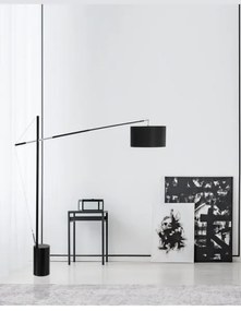 Retro stojaca lampa Traccia 195 čierne