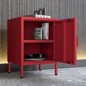 Nočný stolík MIA, 424 x 595 x 400 mm, Modern: červená farba