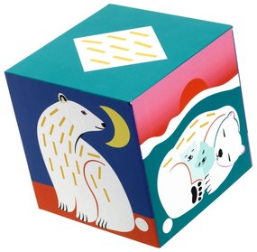 Skladacie kocky pyramída - divoké zvieratá