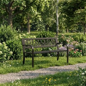 Elegantná záhradná lavička 125 x 53 x 77 cm