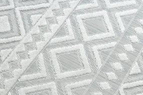 Koberec SOLE D3851 Boho, romby - ploské tkanie béžový