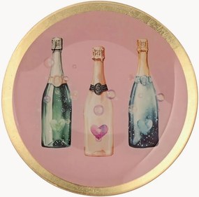 Sklenený tanier Champagne