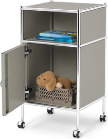 Kovová skrinka na kolieskach »CN3 Kids«, svetlosivá
