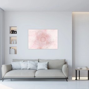 Obraz - Ružová mandala (90x60 cm)