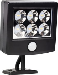 Exteriérové solárne LED svietidlo Depo, 1x LED 1,05w, čierna