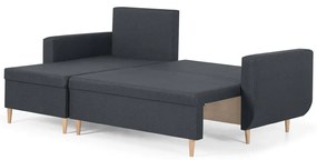 Rozkládací rohová sedací souprava DORIS Šedá