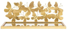 Nočný stolík v zlatej farbe Butterfly – Mauro Ferretti