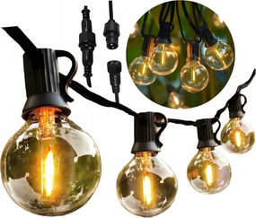 TRENDIE Svetelná reťaz LED teplá biela 15 m