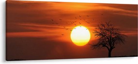 Obraz - Západ slnka (120x50 cm)