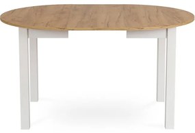 Rozkladací jedálenský stôl Klara 102-142 cm MDF Dub craft biela