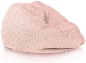 Sedací vak SAKO pudrovo ružový bouclé