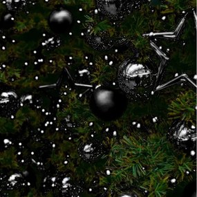 Vianočné guľky - čierne SYSD1688-061 (30ks)