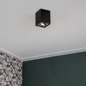 Bodové svetlo čierne nastaviteľné - Quadro 1 up