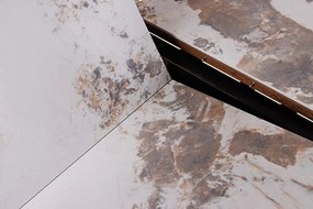 Oválny rozkladací jedálenský stôl Parthenia 160-200 cm prírodný kameň