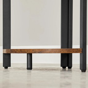 Rohový regál TAYLOR 5 políc 150x30 cm, rustikálne hnedý