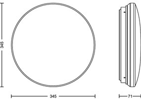 Philips - LED Stropné svietidlo so senzorom ACUNA LED/21W/230V 2700K
