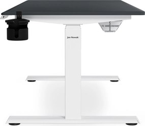 Elektrický stôl s nastaviteľnou výškou ergonomický bielo-antracitový,1400x700 mm: ARIA