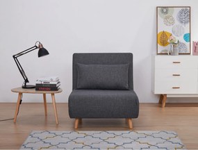 Sconto Rozkladacie kreslo GUNAR sivá