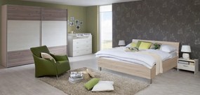 Posteľ Ela 180x200 cm, dub sonoma