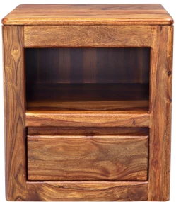 furniture-nabytek.cz - Nočný stolík masív z dreva palisander 45x50x40