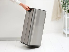 Pedálový oceľový odpadkový kôš v matne striebornej farbe 30 l Bo – Brabantia