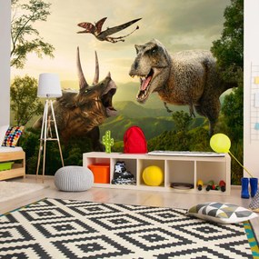 Artgeist Fototapeta - Dinosaur Square Veľkosť: 350x245, Verzia: Premium