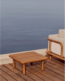 Záhradný odkladací stolík z tíkového dreva 70x70 cm Turqueta – Kave Home