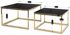 PROXIMA.store - Set konferenčných stolíkov TENOR FARBA: čierna