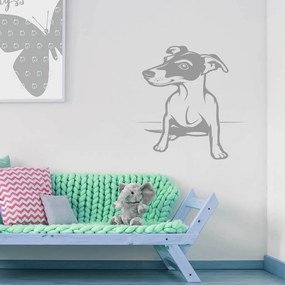 Veselá Stena Samolepka na stenu na stenu Pes Jack Russell Terrier Farba: černá