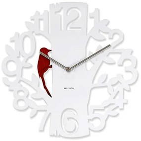 Nástenné hodiny Woodpecker 5393WH Karlsson 42cm