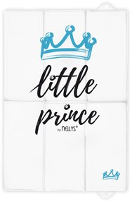 Cestovná prebaľovacia podložka, mäkká, Little Prince, Nellys, 60x40cm, biela, modrá