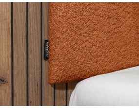 Oranžová dvojlôžková posteľ s roštom 160x200 cm Lior – Bobochic Paris