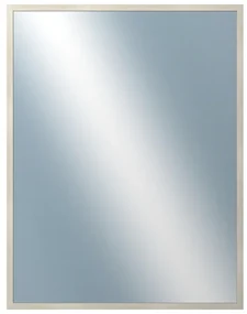 DANTIK - Zrkadlo v rámu, rozmer s rámom 70x90 cm z lišty KASETTE biela prederaná (2756)