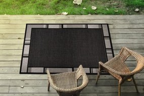 Koberec Floorlux sizal 20195 Čierno/Strieborný