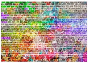 Fototapeta - Rainbow Wall Veľkosť: 250x175, Verzia: Premium