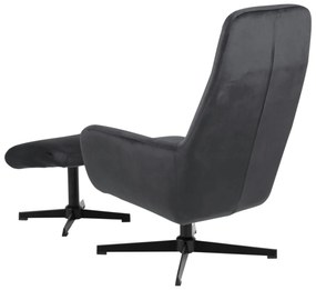 Dizajnové relaxačné kreslo Nansi, tmavo šedé