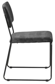 Jedálenská stolička COLE 1 ks tmavošedá