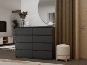 Komoda Musecalo 7 120 (čierna). Akcia -20%. Vlastná spoľahlivá doprava až k Vám domov. 1132827
