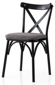 Súprava jedálenských stoličiek Ekol Grey and Black, 2 ks