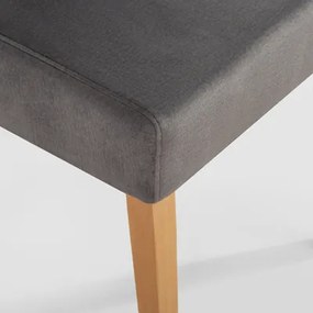 Čalúnená šedá stolička SORIN