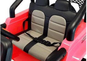 LEAN CARS Elektrické autíčko Jeep S2388 červené 4x45W
