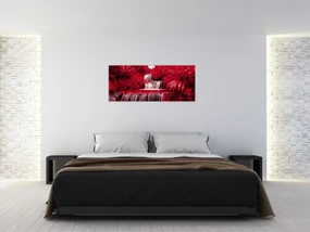 Obraz - Indonézske vodopády v červenej (120x50 cm)