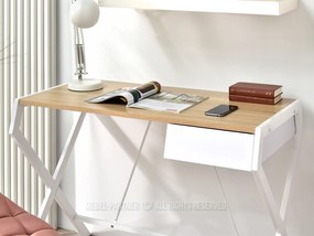 PC stolík Desiguo (dub + biela). Vlastná spoľahlivá doprava až k Vám domov. 1109744