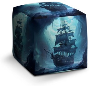 Sablio Taburet Cube Plachetnica v priepasti: 40x40x40 cm