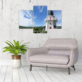 Obraz majáku Akaroa, Nový Zéland (90x60 cm)