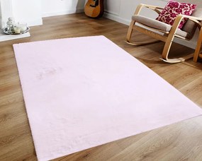 Koberec Cozy 1453 ružový obdĺžnikový – mäkký polyester Rozmer: 40x60 cm