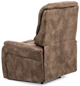 Autronic - TV kreslo, coffee látka, kov čierny - TV-5053 COF3
