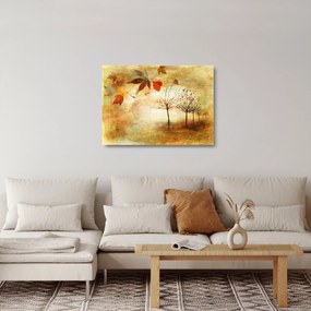 Sklenený obraz - Jesenná nálada (70x50 cm)
